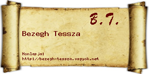 Bezegh Tessza névjegykártya